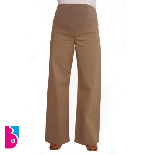 PANTALON PIERNA ANCHA SIN COSTURA GABARDINA - Imagen 2