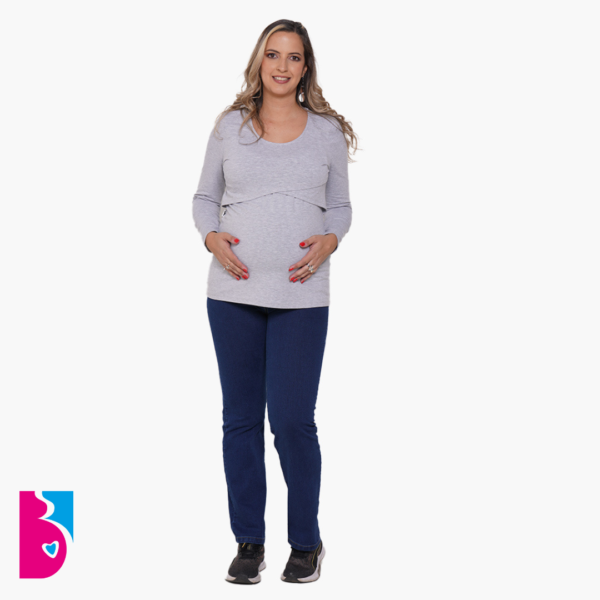 Remera Algodón Elastizado Para Amamantar