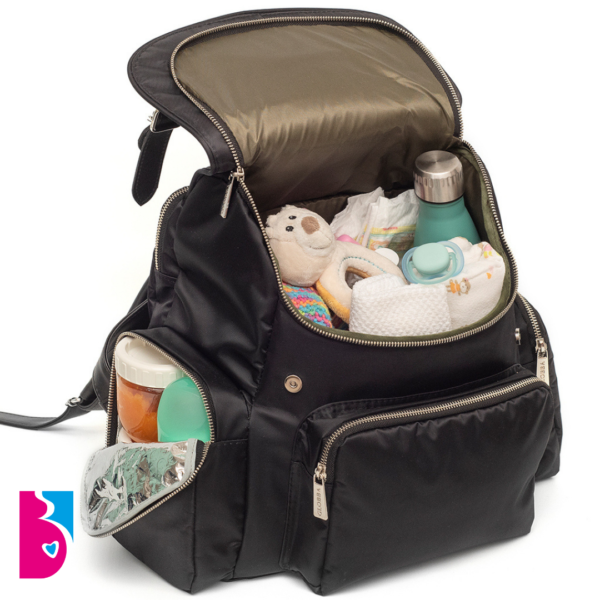 Mochila Maternal Jackie Negra - Imagen 3