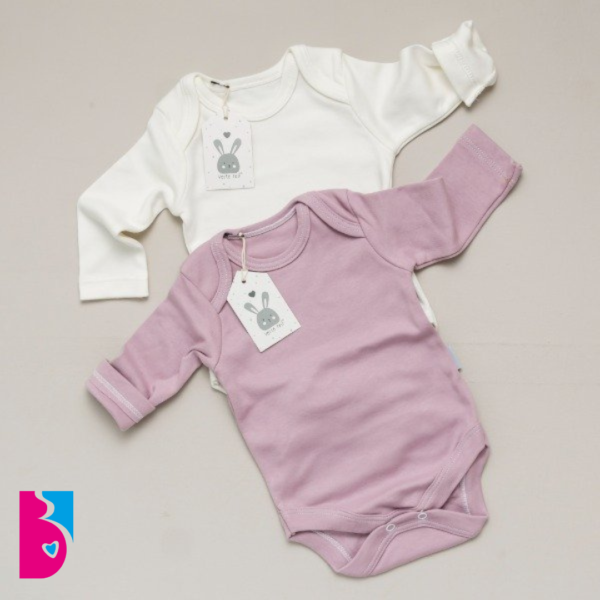Bi Pack Bodys Manga Larga NATURAL y UVA