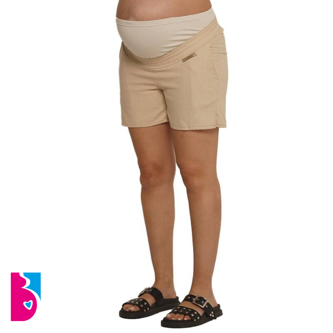 Short Lino Con Frunce En Cintura - Imagen 3