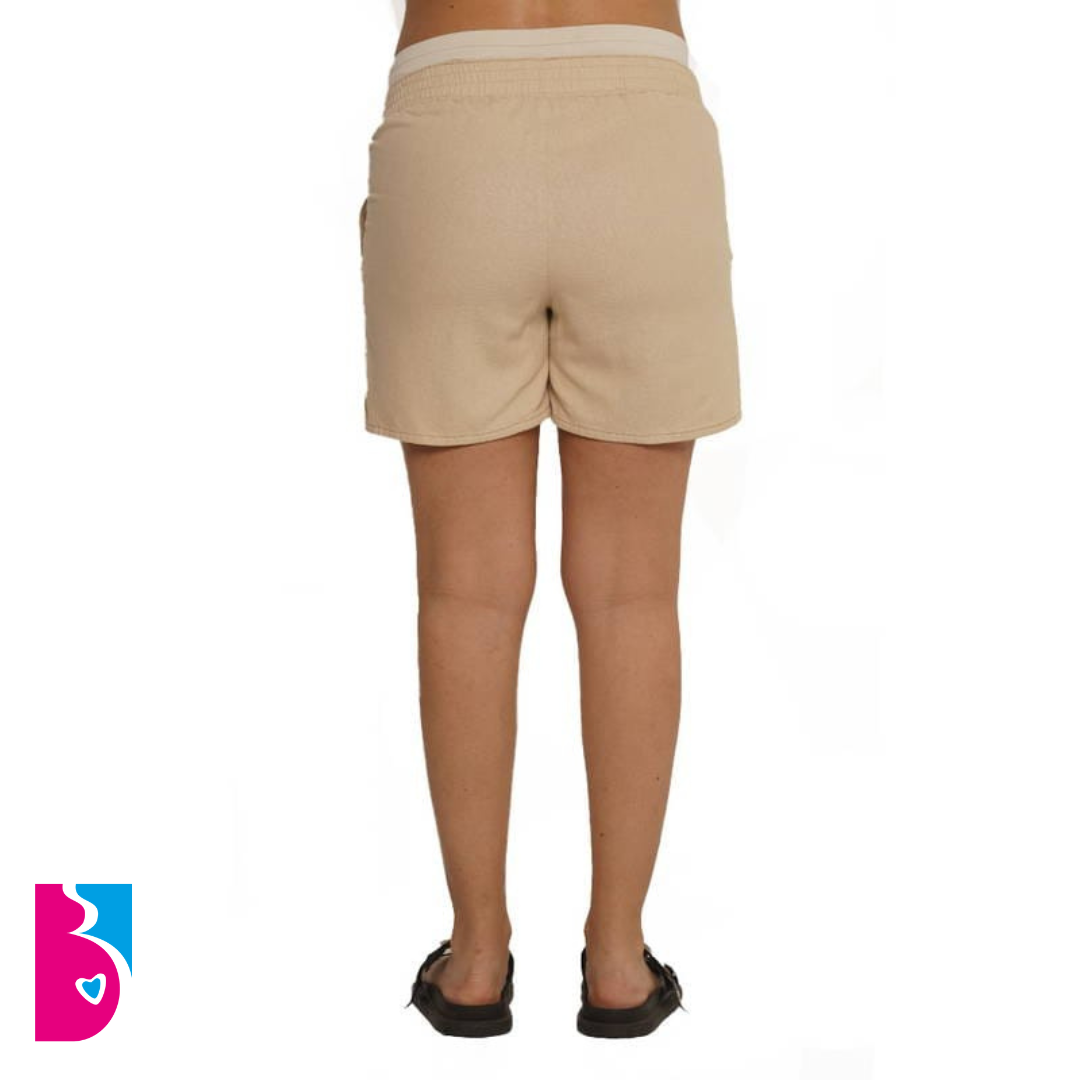 Short Lino Con Frunce En Cintura - Imagen 5