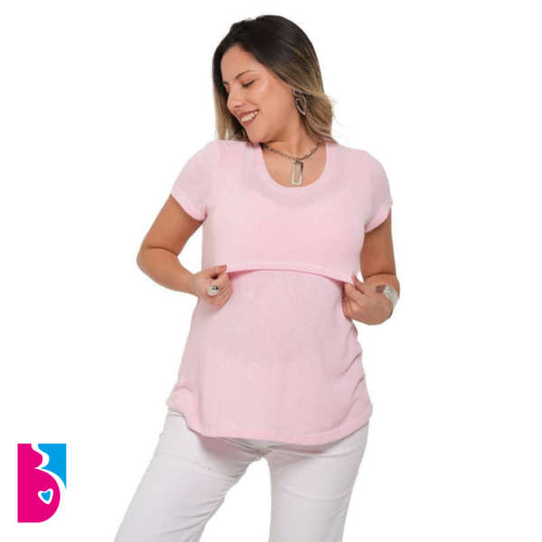 Remera Con Sistema Para Amamantar