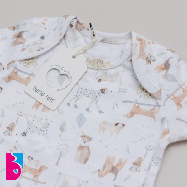 Bi Pack Bodys Mangas Cortas TIERRA RAYITAS Y ANIMALITOS - Imagen 5