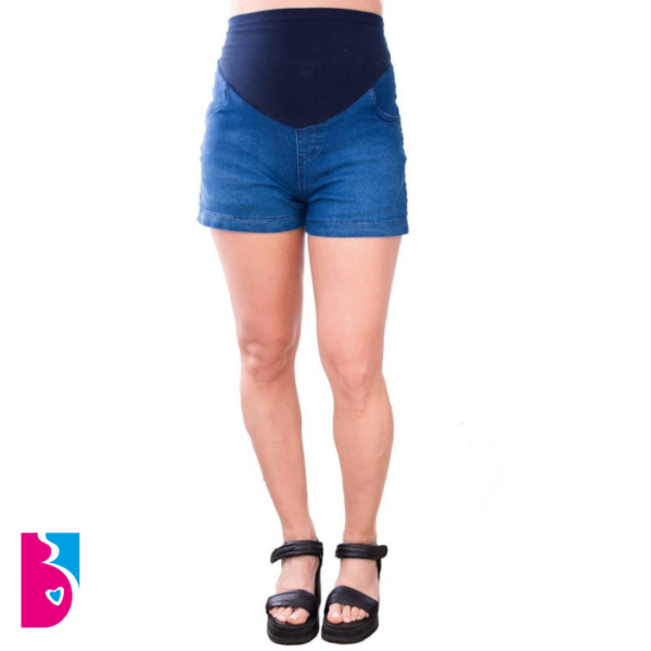 Short Jean Satinado Pierna Wide