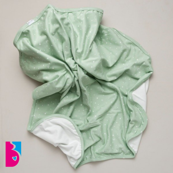 Manta doble algodón CIELO VERDE