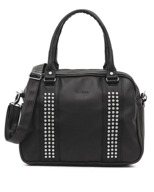 Cartera Maternal Mía Glow Negra - Imagen 4