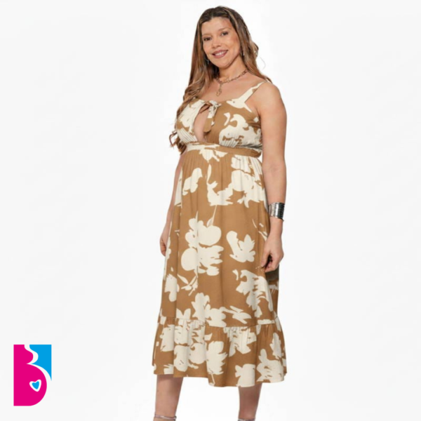 Vestido Estampado Con Sistema Para Amamantar