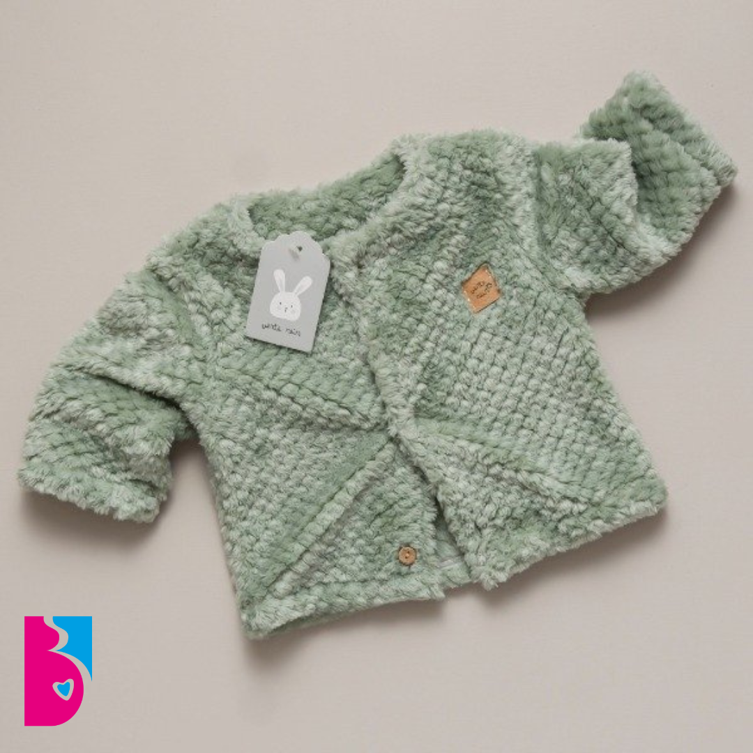 Saquito de piel VERDE SECO