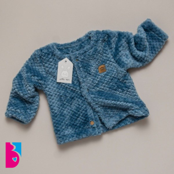 Saquito de piel AZUL